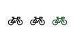 © Muhammad - Bicycle icons, bike symbols, cycling graphics, vector illustrations