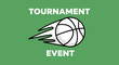 © CKRYS - Basketball Tournament Event Logo Displayed With a Dynamic Fast Moving Ball