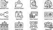 © MUKTARANI - University student enrollment process icons