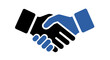© Latif - A simple graphic illustration showing a professional business handshake icon