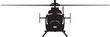 © Elias - Black helicopter silhouette, aircraft icon, vector helicopter, transportation symbol