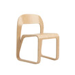 © anamulsh - Bentwood modern chair with seamless light wood grain for minimalist interior design.