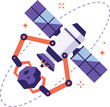 © Clique Design Assets - Isolated Advanced Spacecraft Engineering and Galaxy Vector
