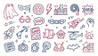 © Ghaghah24 - Superhero line art icons for creative storytelling and comics design assets