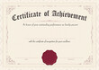 © Andy - Elegant certificate of achievement with ornate border and wax seal for recognition