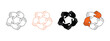 © Sidratul Muntaha 5 - Teamwork icon vector illustration representing collaboration, cooperation, and community connection for business and group success concepts.