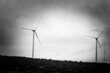 © Mint Images - Wind turbines at a wind farm in rural Washington state.
