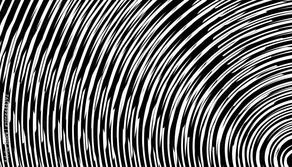 Black and white abstract circular pattern with sharp shape for modern ...