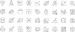 © Mayesa - Business strategy icon set. Editable line icons.