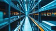 © AnisNajwa - Expansive industrial warehouse storage with long aisles and extensive shelving systems, ready for efficient logistics and inventory management.