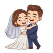 © triplethree - Wedding Couple Character