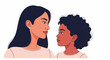 © Vena - Two people of different ages looking at each other affectionately