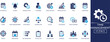 © SokretiRani - Time management icons featuring clock, planner, task, deadline, calendar, stopwatch, and planning tools. Solid vector glyphs for productivity and business.