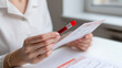 © A2Z AI  - Medical professional review sample and report, hands hold vial and document for analysis, focus on health, diagnosis, and treatment plan