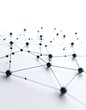 © Bimbim - A network of interconnected nodes is visualized against a stark white background, representing data connections.