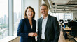 © Lira - Portrait of two business colleagues, smiling