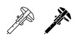© Anik - Caliper Vector Icons, Precision Measurement Tools, Engineering and Technical Symbols