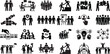 © BushraTech - Teamwork icon set. Business related line icons meeting, cooperation, support, collaboration, partnership, society, workshop, work group, human resource and more. Editable stroke. Vector illustration.