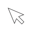 ©  Yassine DS - Standard Minimalist Vector Arrow Pointer Cursor Icon for Digital Desktop Display Application Interaction and User Experience UI Elements