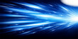 © AeroVista - A futuristic digital wallpaper featuring a bright burst of blue energy and glowing stars in a motion-blurred space design with laser light patterns and an abstract art texture