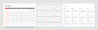 © dimakostrov - A planner for 2027 organised by months, with each week displayed starting from Sunday. 2027 monthly calendar template.