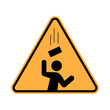 © Adhinatha - Falling object hazard warning sign vector illustration