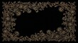 © bethko. - 黒背景に金線で描く薔薇の蔓フレームアニメーション