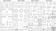© Dileesha - Vector graphic set of essential home and office furniture elements for architectural top view drafting and design layouts