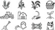 © rahima96 - Farming and agriculture vector icon set