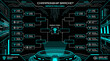 © dzulvikar - Esports athletes compete in a futuristic championship bracket with neon lights