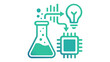 © JishanAhamed - Business data analytics vector icon or illustration featuring financial charts and growth statistics for corporate marketing reports and professional digital presentations on white background.