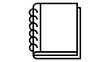 © Atqiya - Detailed vector illustration of a bound annual report book with a glossy cover and spiral binding, ideal for business documentation, financial reporting, and corporate planning concepts.
