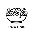© Khaula_Annasya - Illustration of Poutine Dish with Crispy Fries and Cheese Curds.