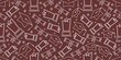© Predi - Graduation theme pattern background. Seamless graduation attributes doodle pattern. Graduation supplies icon. Set of graduation atttibutes icon.