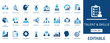 © Smart Icon Lab - Skill assessment and talent management solid icon set. Includes competency mapping, employee evaluation, leadership development and recruitment analytics. Flat vector assets.