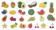 © Reginald - Extensive set of various fresh and colorful fruits including tropical varieties like mango avocado starfruit and healthy berries.