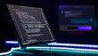 © Maximusdn - Concept of AI-assisted programming. Monitor with code and a floating generative AI chat interface with a prompt box.