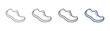 © sugiyati - outline icon set shoes with running shoe design