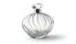 © daeng - Elegant Crystal Perfume Bottle with Swirling Design and Faceted Stopper.
