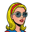 © MihaiGr - Retro Pop Art Blonde Woman Portrait