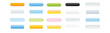 © TM - A glossy set of round and rectangle web navigation buttons featuring a shiny glass vector design with green orange and yellow aqua icons for a modern internet website illustration