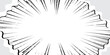 © ALIJABAH - Manga comic background with speed action effect. Vector radial line frame cartoon pattern anime explosion, black line comic book action. eps 10