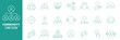 ©   - Modern Community web icons in line style. People, family, friendship, community, neighborhood, inclusion. Editable stroke. Vector illustration. charity web icons set. help, assistance, volunteer icons