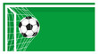 © Duran - Goal in Sight: A soccer ball finds its mark within the goal net, set against a vibrant green field, symbolizing triumph, skill, and the exhilaration of the game.