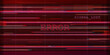 © 24 std - Red Glitch Error Screen With Signal Lost Warning. Abstract red digital error background with glitch lines, corrupted data, signal lost warning and system failure aesthetic. Vector graphic background