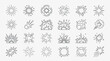 © miskam - Set of hand drawn explosion and blast effect doodle icons.