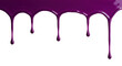 © mdnahidkha23 - Purple liquid drips on white background