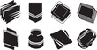 © BlakraX - Collection of black paper icons and symbols