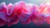 Abstract vibrant fabric folds in pink and blue