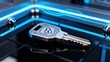 © 威 苏 - Key with circuit design on reflective surface